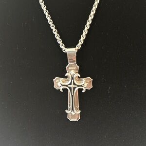 Black Holy Cross Necklace